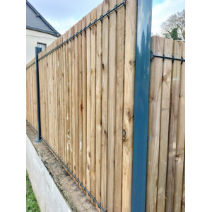 Lattes Occultantes Bois 2,5m pour Grille Rigide (250x4,5x2 cm)