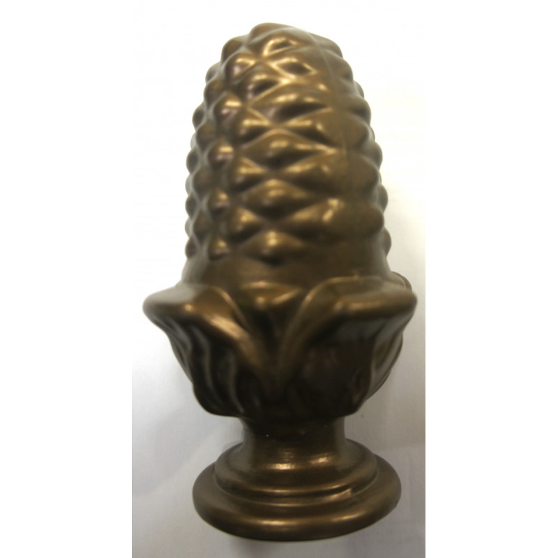pomme de pin acier bronze