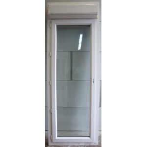 Porte-Fenêtre PVC Blanc avec Volet Élec H224 x L74 | Réf PRE001