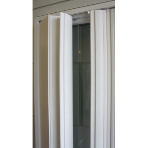 Porte-Fenêtre PVC 1 Vantail + Volet Accordéon H185xL95 | PRE005