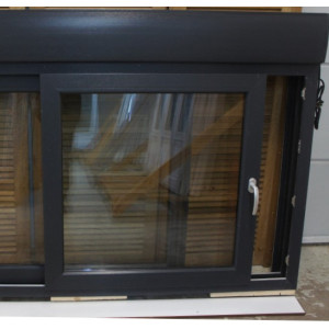 Fenêtre Coulissante Anthracite + Volet Électrique | H123xL186