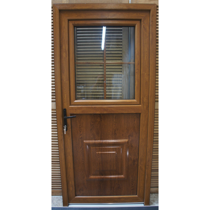 Porte PVC Fermière Chêne Doré H198xL96 | Ref MTU404