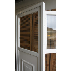 Porte PVC Fermière Blanche H198xL96 | Ref MTU203