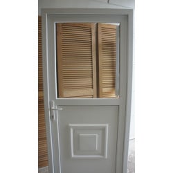 Porte PVC Fermière Blanche H198xL96 | Ref MTU203