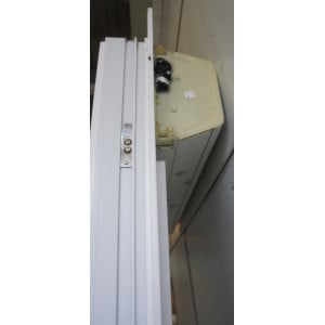 Porte-Fenêtre PVC Anthracite & Blanc + Volet H225xL96 cm