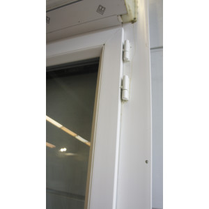 Porte-Fenêtre PVC Anthracite & Blanc + Volet H225xL96 cm