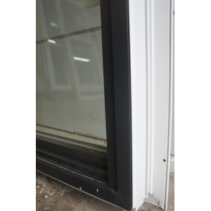 Porte-Fenêtre PVC Anthracite & Blanc + Volet H225xL96 cm