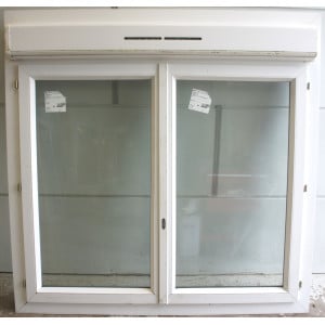 Fenêtre PVC Blanc + Volet Roulant H145 x L145 cm - PRE032