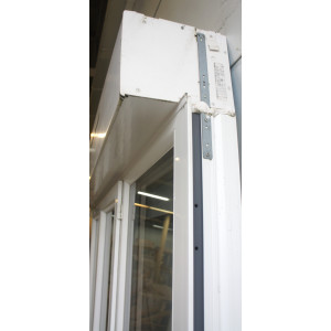 Porte-Fenêtre PVC 3 Vitres avec Volet Manuel H214xL196 cm