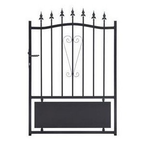 Portillon Acier Laqué Noir H130 x L100cm - Ref LMA001