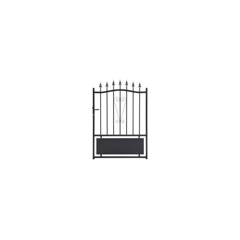 Portillon Acier Laqué Noir H130 x L100cm - Ref LMA001