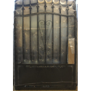 Portillon Acier Laqué Noir H130 x L100cm - Ref LMA001