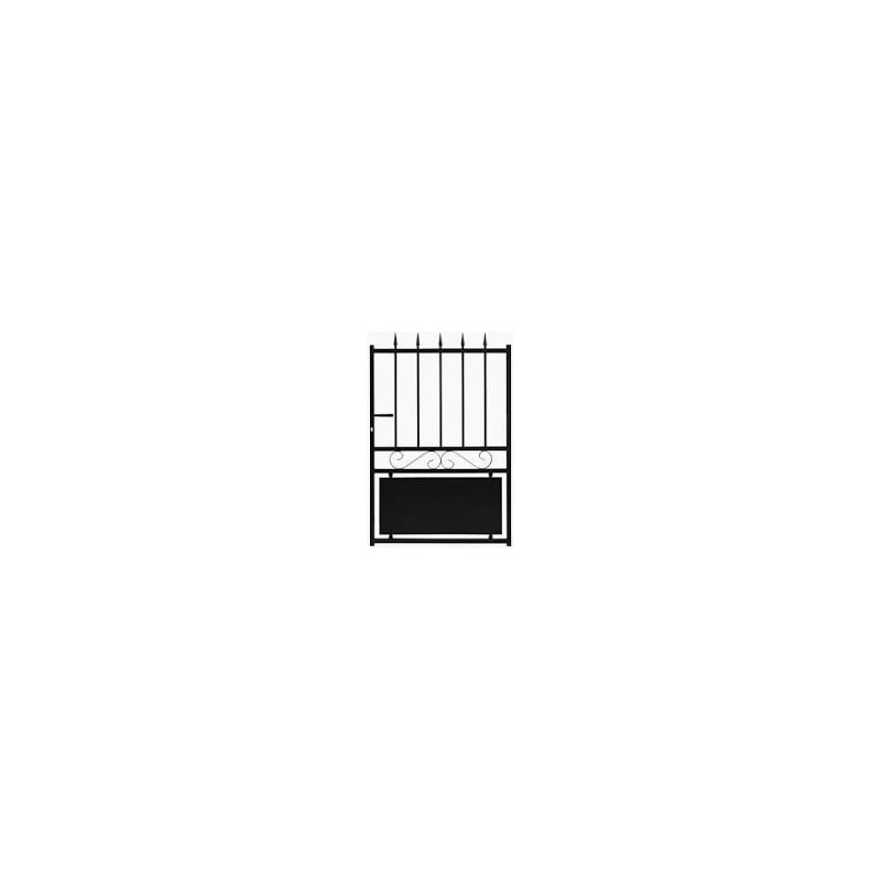 Portillon Acier Laqué Noir H140 x L100cm - Ref LMA004