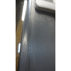 Porte Entrée PVC Anthracite Demi-Vitrée H208xL96 | MTU738