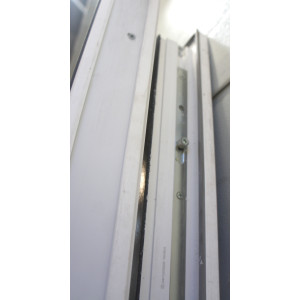 Porte Entrée PVC Anthracite & Blanc H218xL96 | MTU713