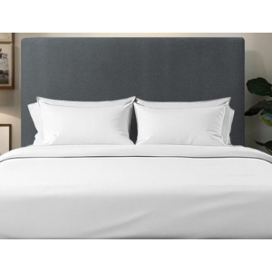 Tête de Lit Velours Gris 2 Personnes - LMA026