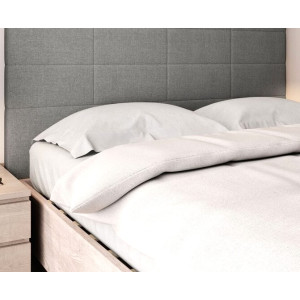 Tête de Lit Gris Clair Motif Rectangle 180cm - LMA028 | Fin de chantier