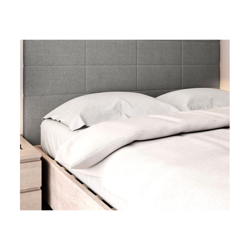 Tête de Lit Gris Clair Motif Rectangle 180cm - LMA028 | Fin de chantier