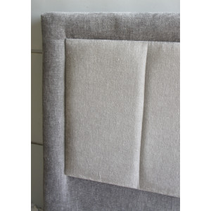 Tête de Lit Velours Gris 180x120 cm - LMA029