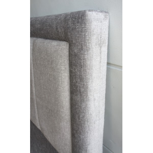 Tête de Lit Velours Gris 180x120 cm - LMA029