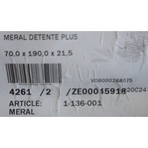 Matelas Neuf MERAL "Détente Plus" (70x190x21 cm) – Fabrication Française