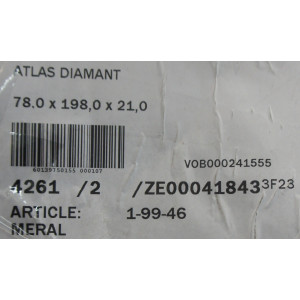 Matelas Neuf MERAL "Atlas Diamant" (80x200x21 cm) – Fabrication Française