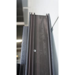 Porte PVC Anthracite Tiercée H210 x L180 cm | Fin de Chantier