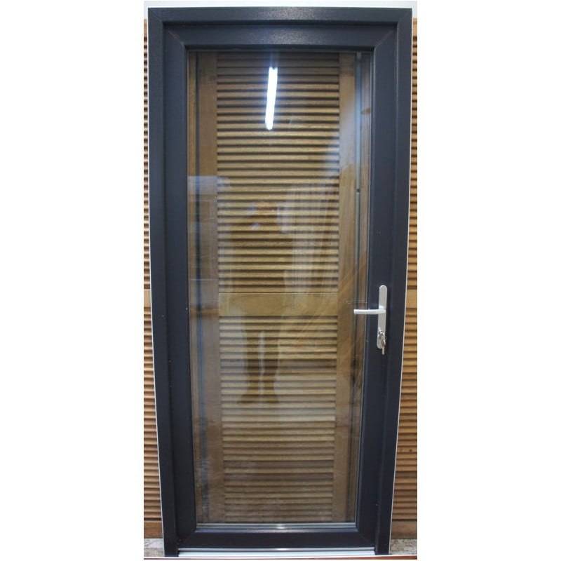 Porte PVC Vitrée H208xL96cm Poussant Gauche - Réf MTU777