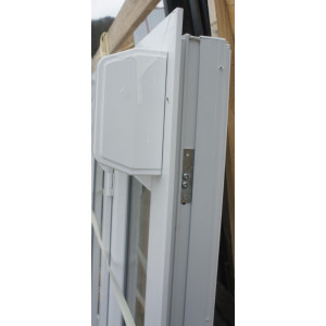 Fenêtre PVC Blanc avec Volet Roulant 145x218 cm | Fin de Chantier