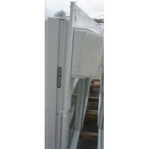 Fenêtre PVC Blanc avec Volet Roulant 123x240 cm | Fin de Chantier
