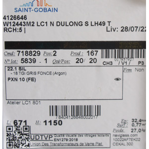 Fenêtre pvc 1 vantail