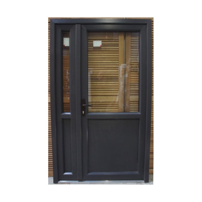 Portes d'entrées destockage, pas cher, discount porte pvc tierce anthracite, 575,00 €