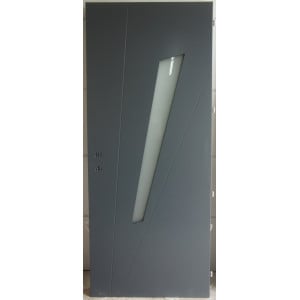 Ouvrant Seul Porte Alu K.Line Anthracite Poussant Gauche - LI204