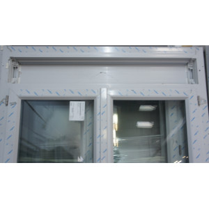 Porte-Fenêtre PVC Gris Clair RAL 9002 H240xL126 | Fab. France