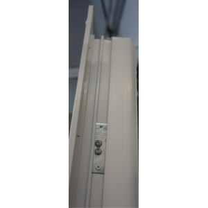 Porte-Fenêtre PVC Gris Clair RAL 9002 H240xL126 | Fab. France