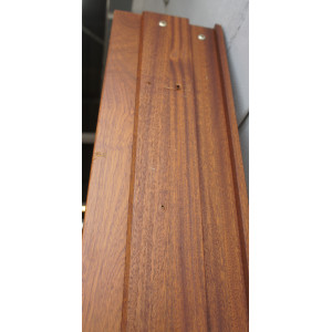 Baie Vitrée Coulissante Bois Exotique H218xL216 cm | PASD001