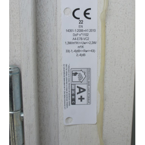 Fenêtre Bois Blanc 3 Vantaux H156 x L157 cm | Fin de Chantier