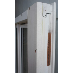 Fenêtre Bois Blanc 3 Vantaux H156 x L157 cm | Fin de Chantier