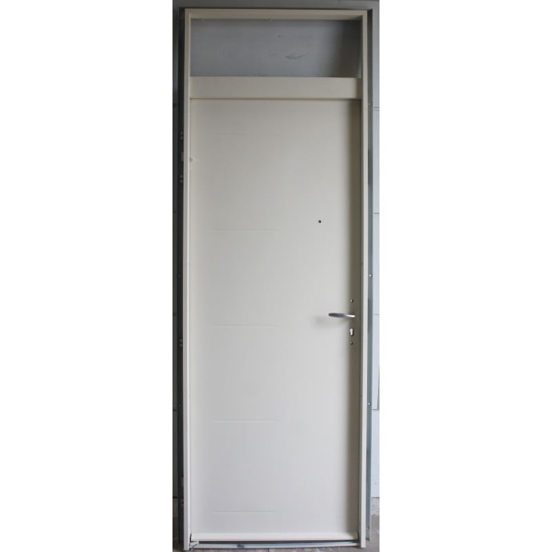 Porte d'Entrée Isolée Acier avec Imposte 245x82 cm | Réf PASD006
