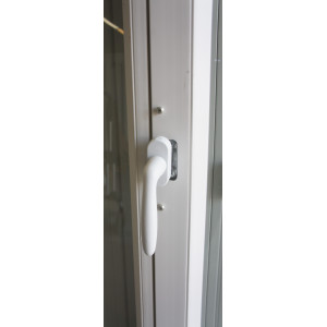 Porte-Fenêtre PVC 2 Vantaux + Volet Accordéon H216xL115 | PRE073