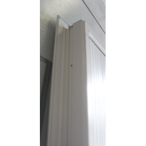 Porte-Fenêtre PVC 2 Vantaux + Volet Accordéon H216xL115 | PRE073