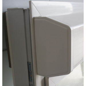 Fenêtre PVC Opaque avec Volet Roulant H123 x L98 cm
