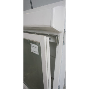 Fenêtre PVC Opaque avec Volet Roulant H123 x L98 cm