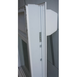 Fenêtre PVC Opaque avec Volet Roulant H123 x L98 cm