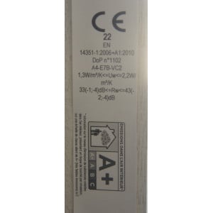 Fenêtre Double Vitrage Bois Prépeint 127x122 | Fin de Chantier
