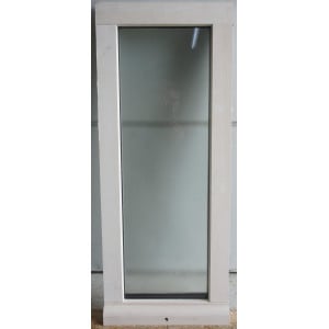 Fenêtre Fixe Bois Opaque H82 x L34 cm | Double Vitrage