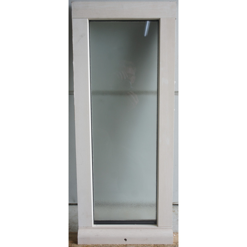 Fenêtre Fixe Bois Opaque H82 x L34 cm | Double Vitrage