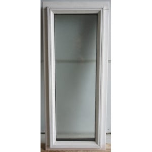 Fenêtre Fixe Bois Opaque H82 x L34 cm | Double Vitrage