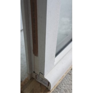 Fenêtre Fixe Bois Opaque H82 x L34 cm | Double Vitrage