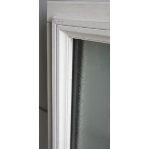 Fenêtre Fixe Bois Opaque H82 x L34 cm | Double Vitrage